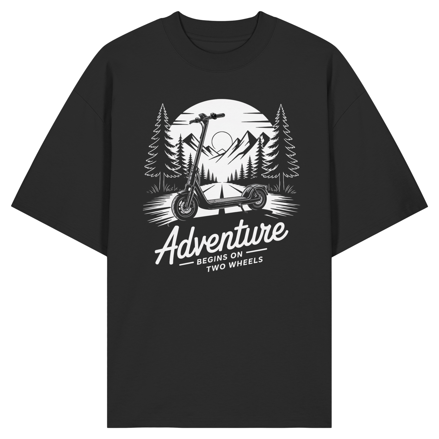 Adventure begins on two wheels - Organic Oversize Shirt