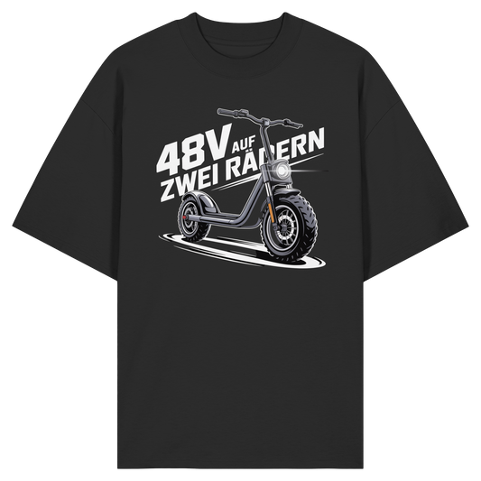 48 V auf zwei Rädern - Organic Oversize Shirt