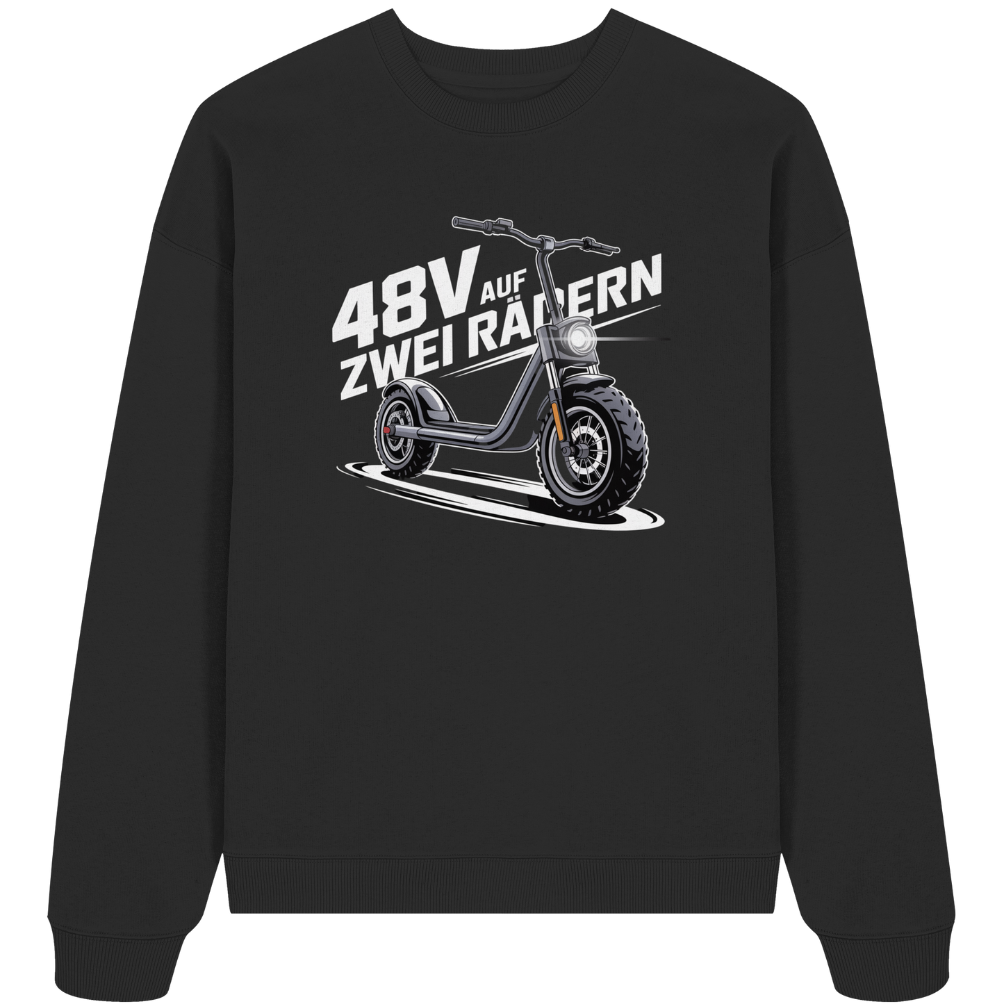 48 V auf zwei Rädern - Organic Oversize Sweatshirt