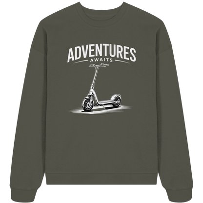 Adventure Awaits - Organic Oversize Sweatshirt
