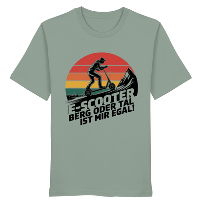 E-Scooter Berg oder Tal ist mir egal - Organic Shirt