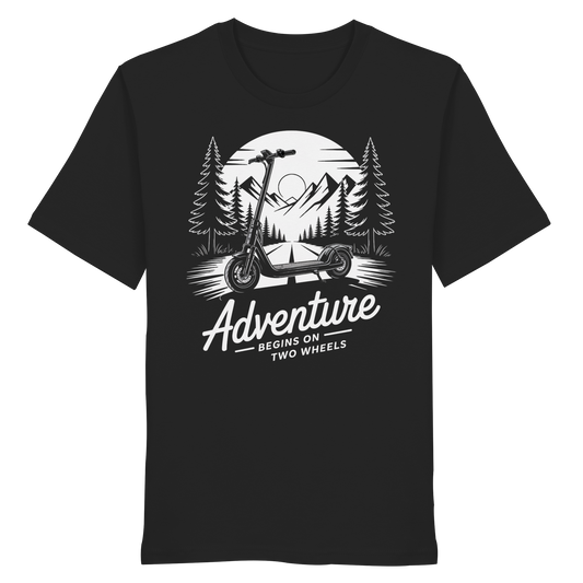 Adventure begins on two wheels - Organic Shirt
