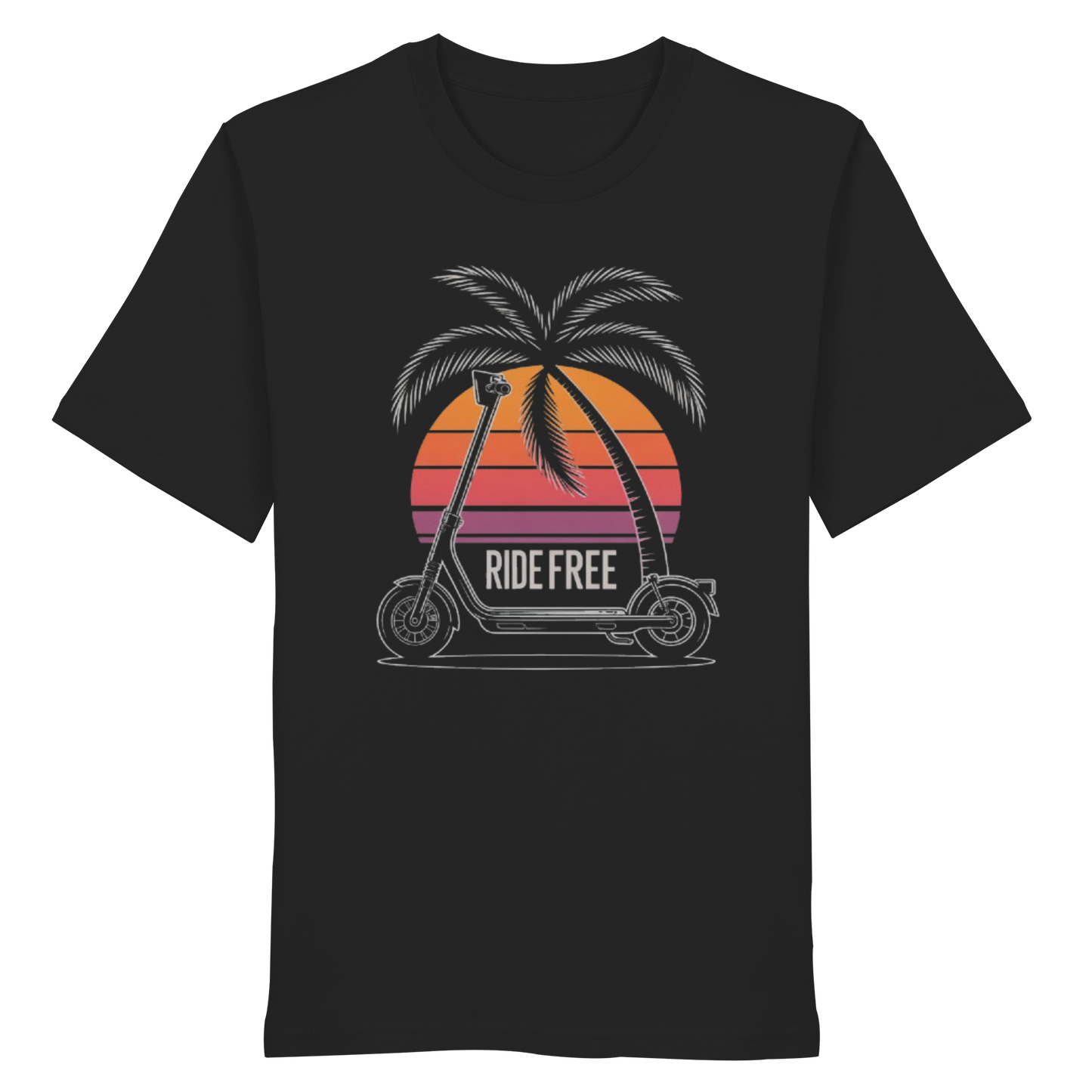 Ride Free Sunset and Palm - Organic Shirt