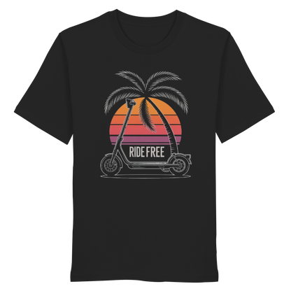 Ride Free Sunset and Palm - Organic Shirt
