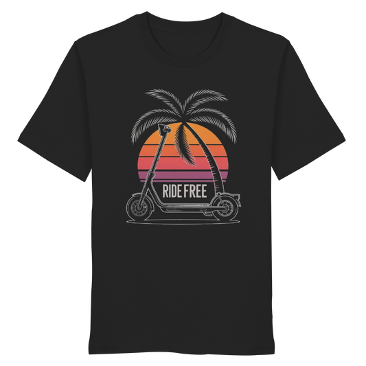 Ride Free Sunset and Palm - Organic Shirt