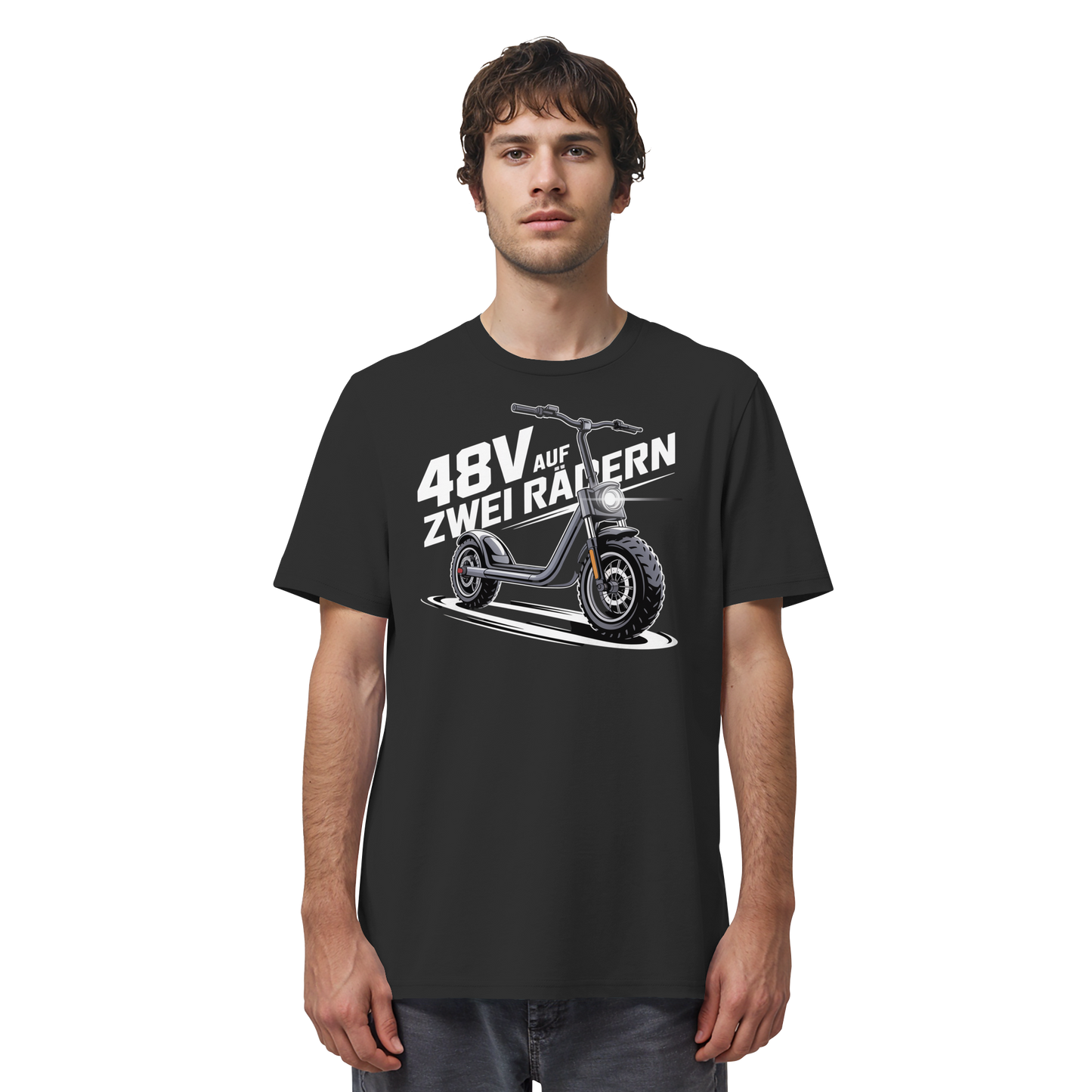 48 V auf zwei Rädern - Organic Shirt