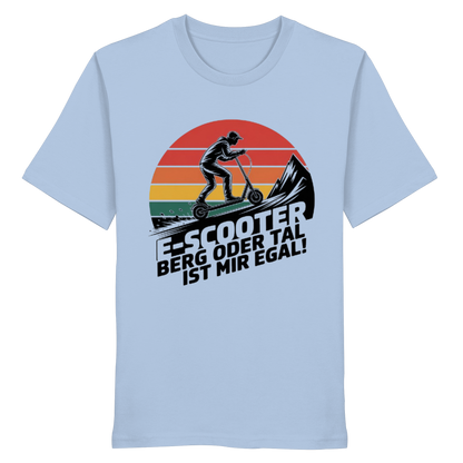 E-Scooter Berg oder Tal ist mir egal - Organic Shirt