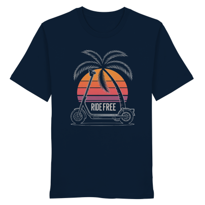 Ride Free Sunset and Palm - Organic Shirt