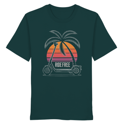 Ride Free Sunset and Palm - Organic Shirt