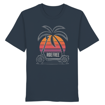 Ride Free Sunset and Palm - Organic Shirt