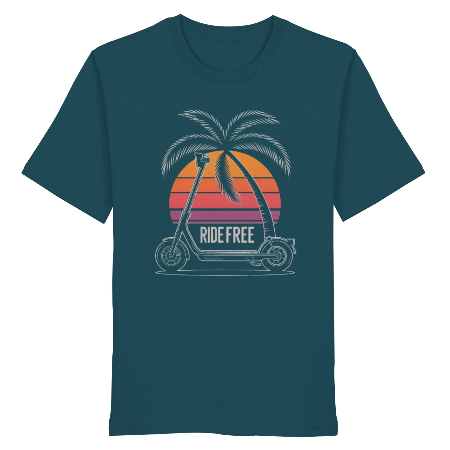 Ride Free Sunset and Palm - Organic Shirt