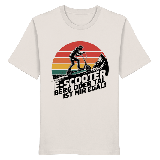 E-Scooter Berg oder Tal ist mir egal - Organic Shirt