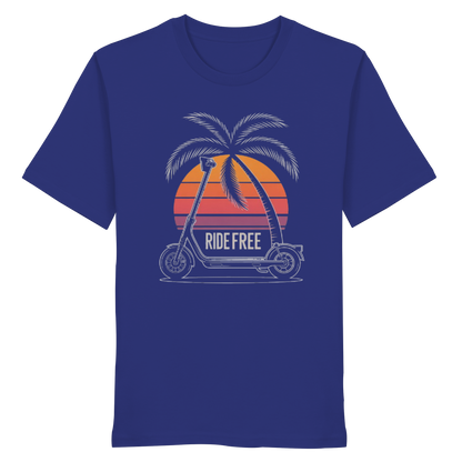 Ride Free Sunset and Palm - Organic Shirt