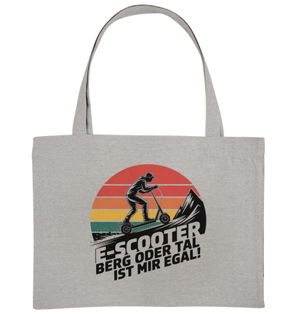 E-Scooter Berg oder Tal ist mir egal - Organic Shopping-Bag