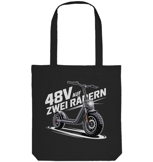 48 V auf zwei Rädern - Organic Tote-Bag
