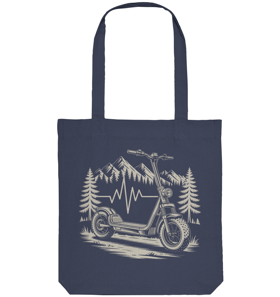Heartbeat Offroad E-Scooter - Organic Tote-Bag