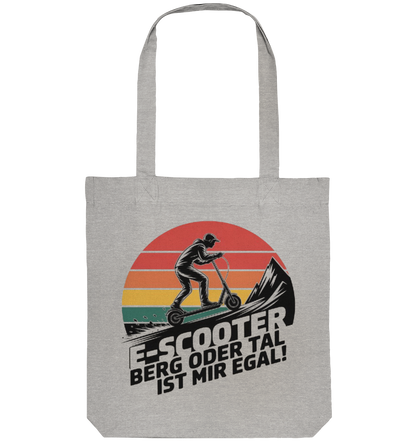 E-Scooter Berg oder Tal ist mir egal - Organic Tote-Bag