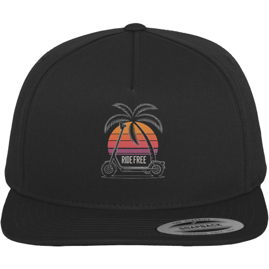 Ride Free Sunset and Palm - Premium Snapback