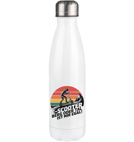 E-Scooter Berg oder Tal ist mir egal - Thermoflasche 500ml