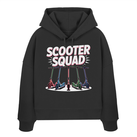 Scooter Squad - Womens Organic Boxcut Hoodie