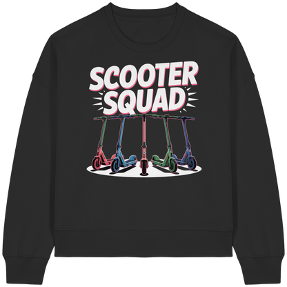Scooter Squad - Womens Organic Boxcut Sweatshirt