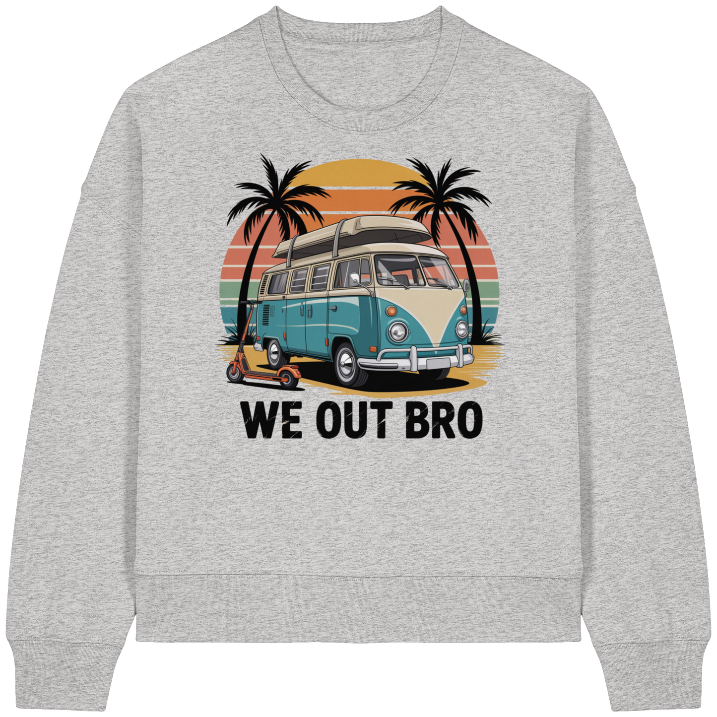 Vanlife We out Bro - Womens Organic Boxcut Sweatshirt