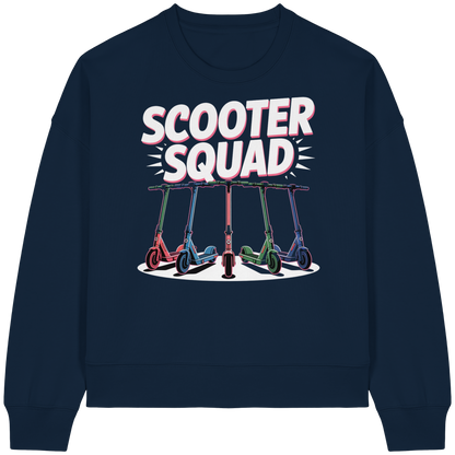 Scooter Squad - Womens Organic Boxcut Sweatshirt