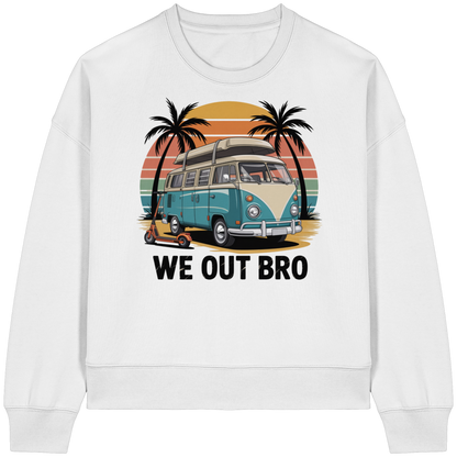 Vanlife We out Bro - Womens Organic Boxcut Sweatshirt