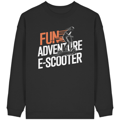 Fun Adventure E-Scooter - Womens Organic Oversized Sweatshirt