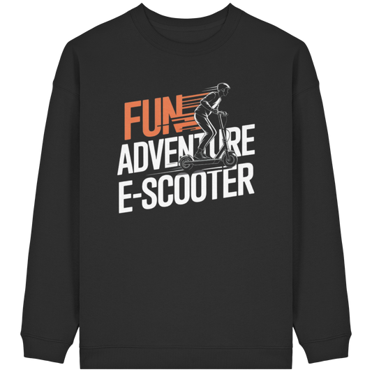 Fun Adventure E-Scooter - Womens Organic Oversized Sweatshirt