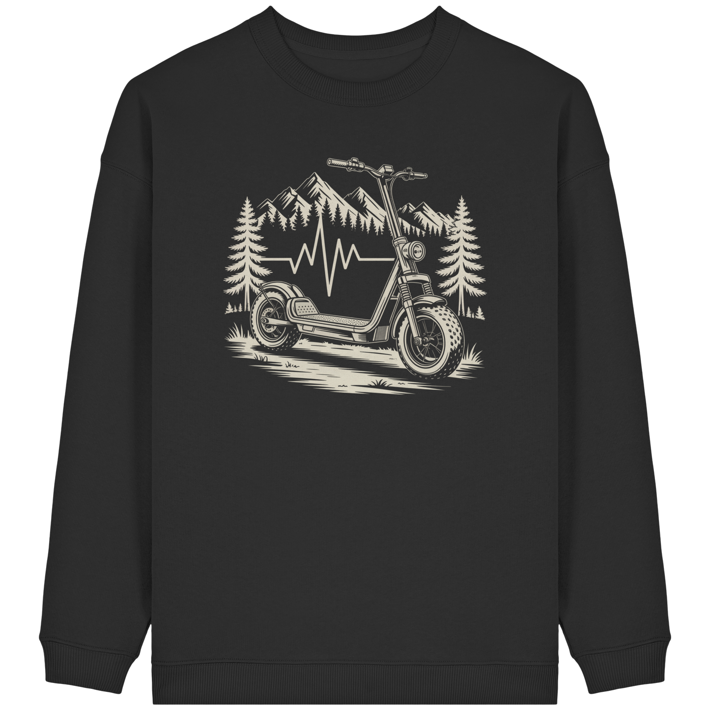 Heartbeat Offroad E-Scooter - Womens Organic Oversized Sweatshirt