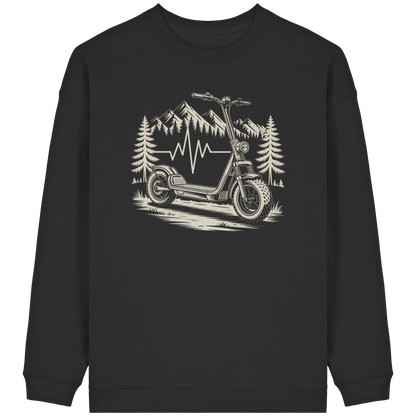 Heartbeat Offroad E-Scooter - Womens Organic Oversized Sweatshirt