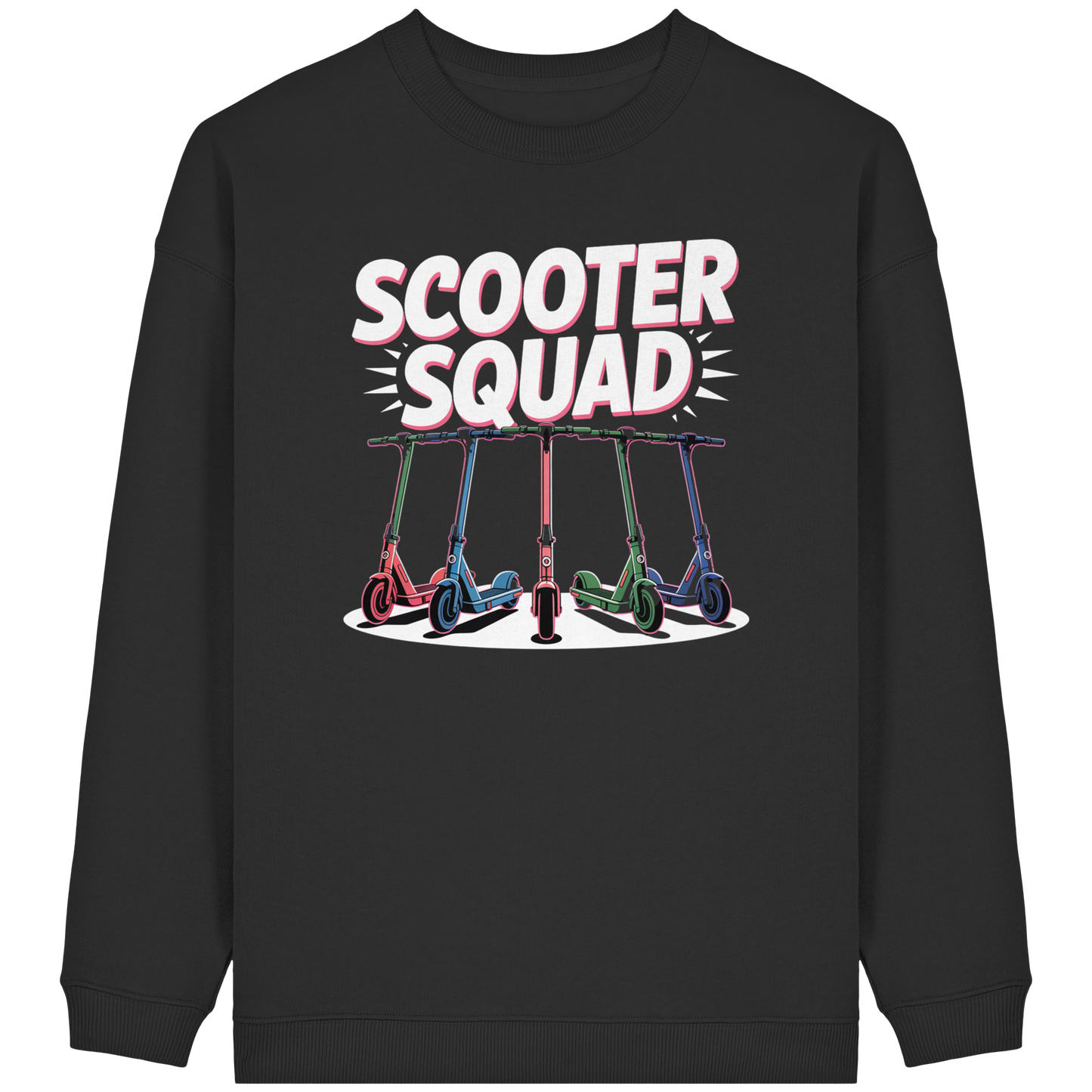 Scooter Squad - Womens Organic Oversized Sweatshirt