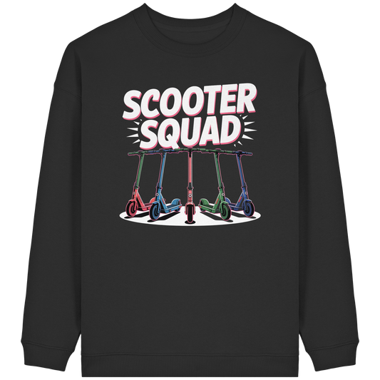 Scooter Squad - Womens Organic Oversized Sweatshirt