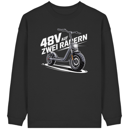 48 V auf zwei Rädern - Womens Organic Oversized Sweatshirt