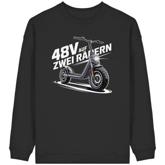 48 V auf zwei Rädern - Womens Organic Oversized Sweatshirt