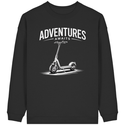 Adventure Awaits - Womens Organic Oversized Sweatshirt