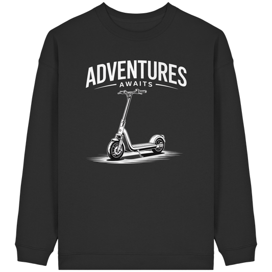 Adventure Awaits - Womens Organic Oversized Sweatshirt