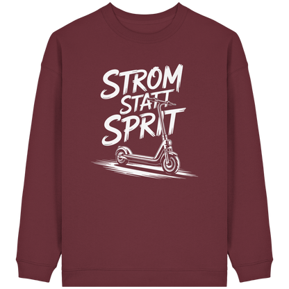 Strom statt Sprit - Womens Organic Oversized Sweatshirt