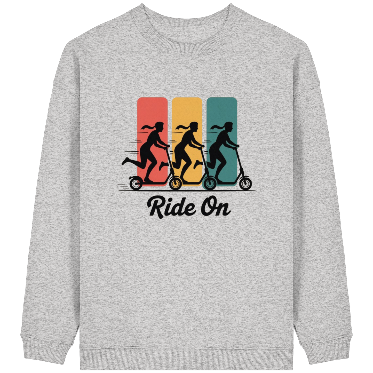 Ride on  - Womens Organic Oversized Sweatshirt