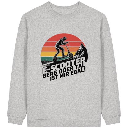 E-Scooter Berg oder Tal ist mir egal - Womens Organic Oversized Sweatshirt