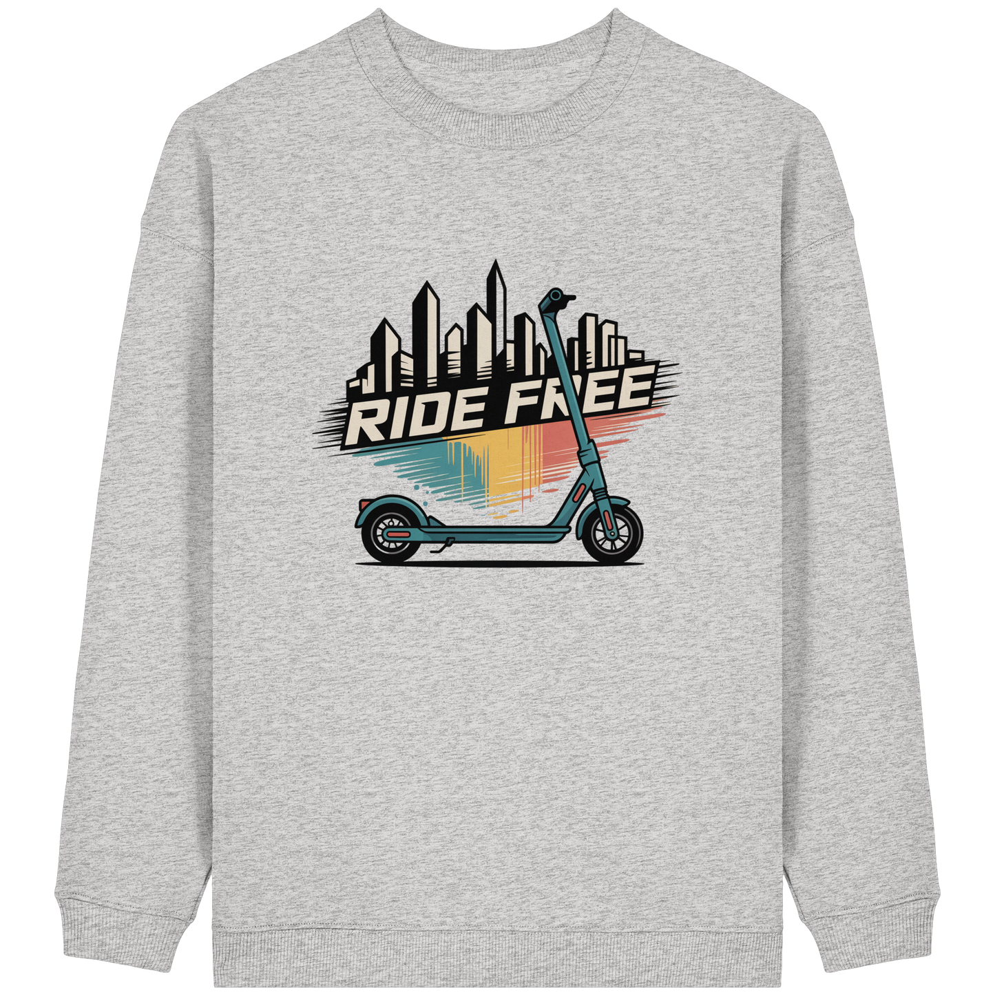 Ride free - Womens Organic Oversized Sweatshirt