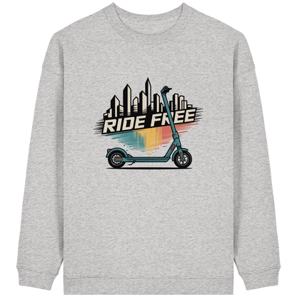 Ride free - Womens Organic Oversized Sweatshirt