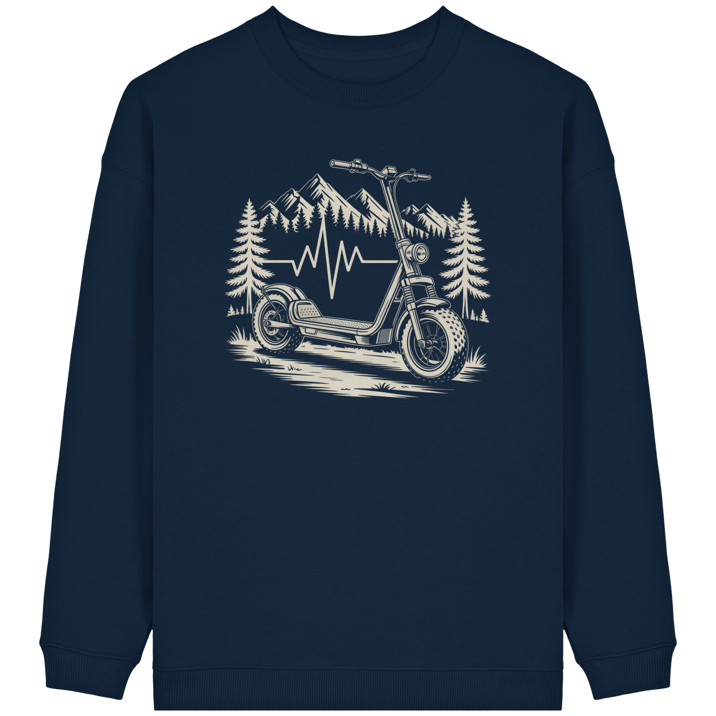 Heartbeat Offroad E-Scooter - Womens Organic Oversized Sweatshirt