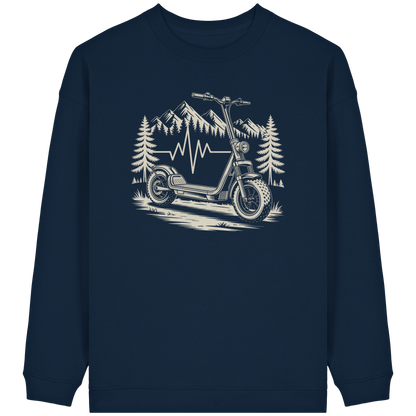 Heartbeat Offroad E-Scooter - Womens Organic Oversized Sweatshirt