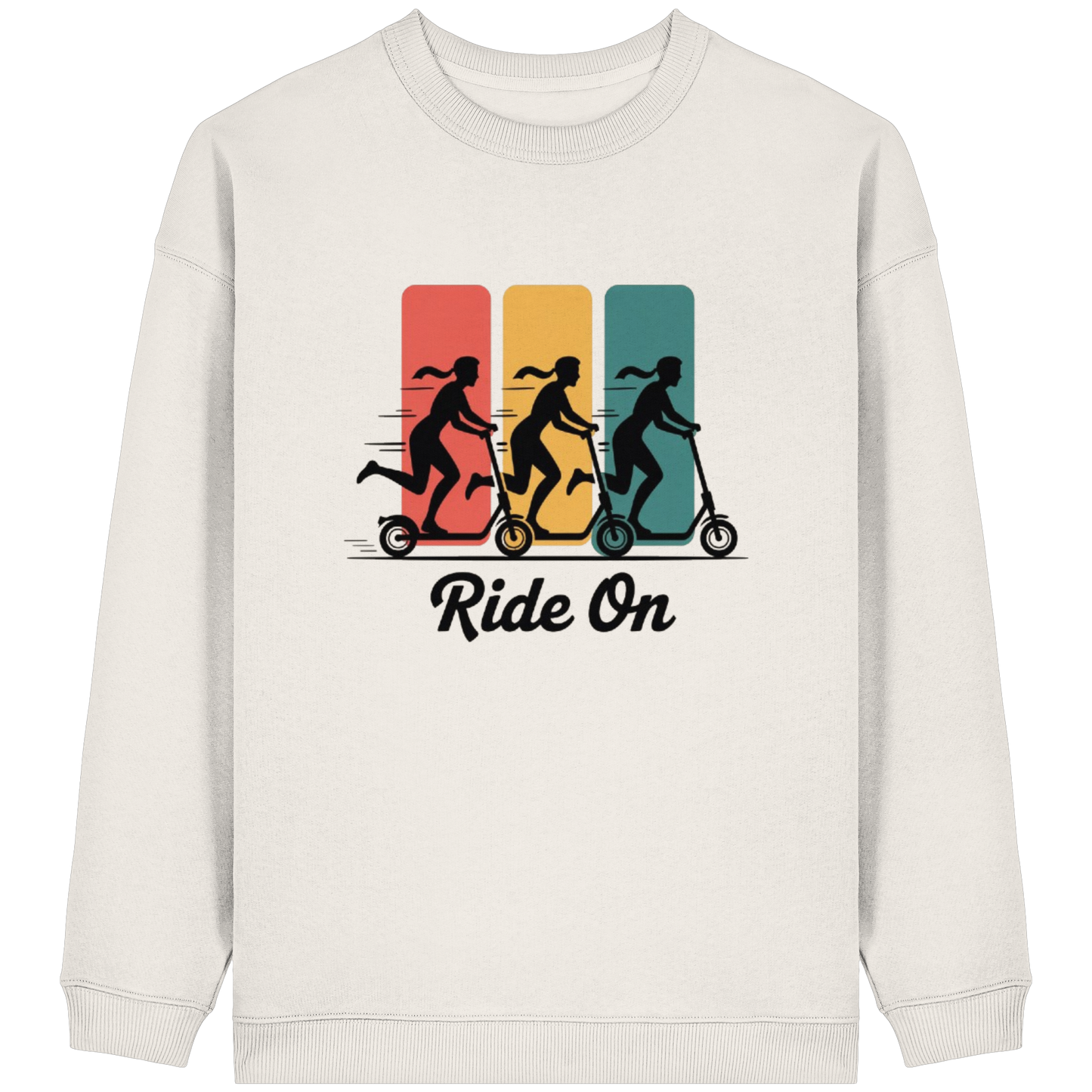 Ride on  - Womens Organic Oversized Sweatshirt